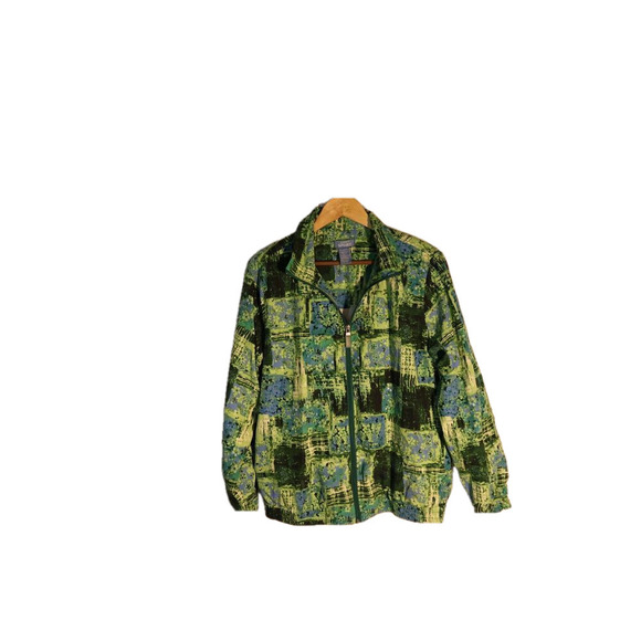 Koret Sport Windbreaker, Misses size Medium, Green  Graphic Design, Medium Women - Picture 4 of 9